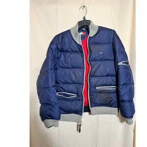 Men's Vintage Tommy Hilfiger Puffer Jacket, Heavily-Used Condition, Size: XL
